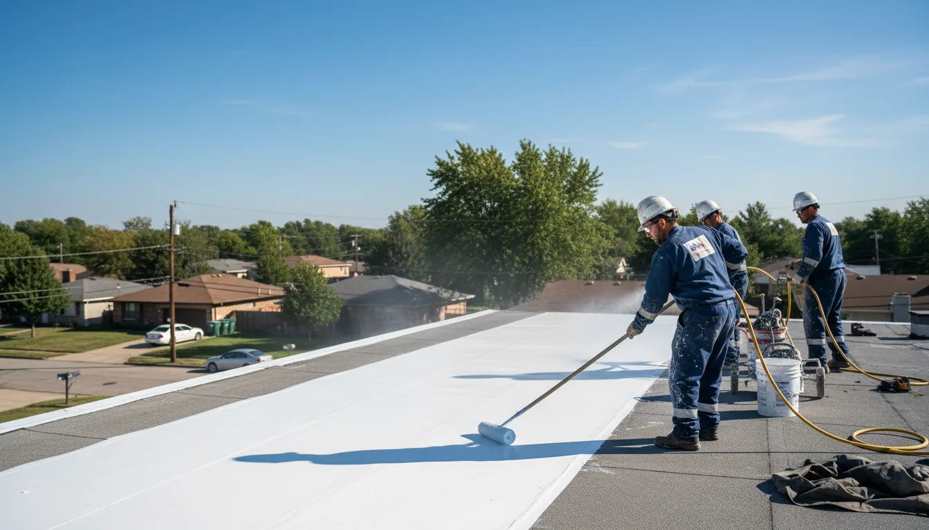 Commercial roof coating in Greentop, MO near me